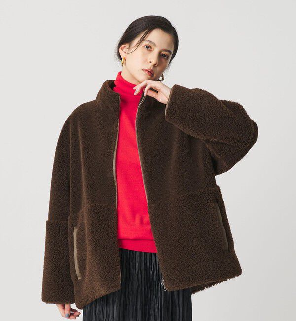 BEAUTY&YOUTH UNITED ARROWS「ボア スタンドカラー ジップブルゾン」|その他|
