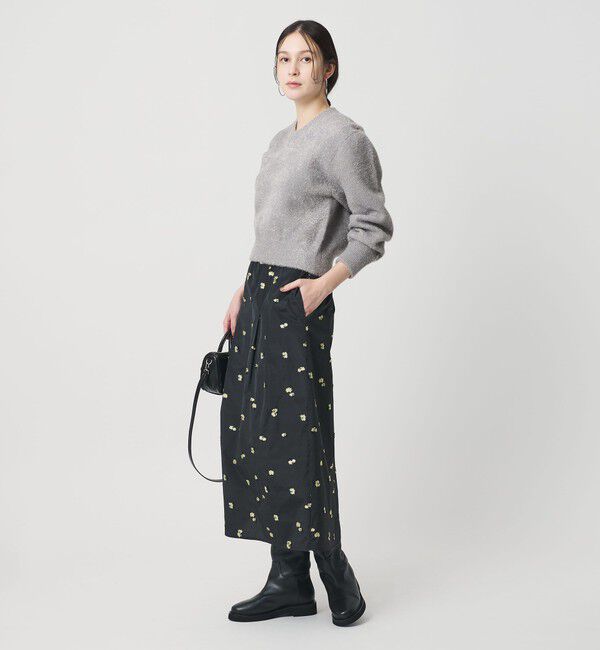 BEAUTY&YOUTH UNITED ARROWS「ラメフェザー Vネックニットプルオーバー」|ニット・セーター|