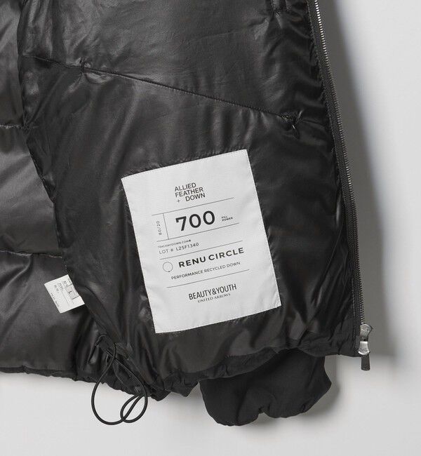 BEAUTY&YOUTH UNITED ARROWS「小松マテーレ スタンドカラー ダウンジャケット 700FP 撥水機能」|ダウン|