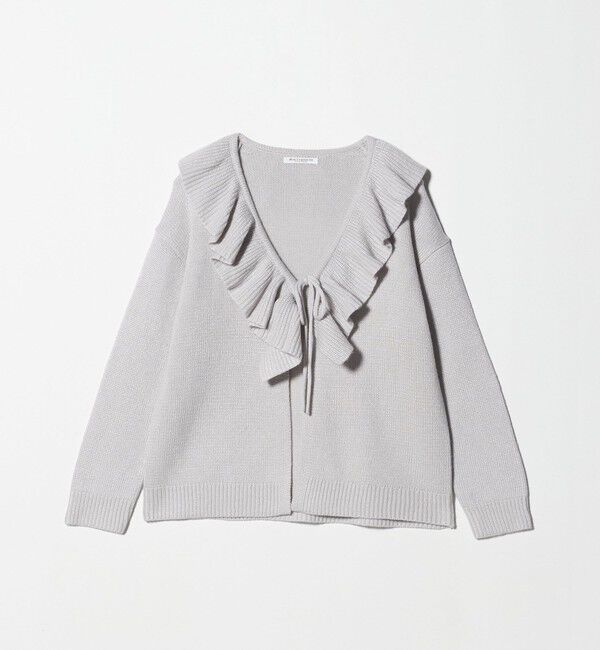 BEAUTY&YOUTH UNITED ARROWS「ウールレーヨン ラッフルフリル ニットカーディガン」|カーディガン|