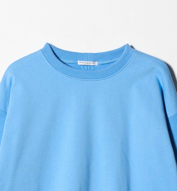 BEAUTY&YOUTH UNITED ARROWS「【WEB限定】スウェット&times;ニット コンビプルオーバー ウォッシャブル」|ニット・セーター|