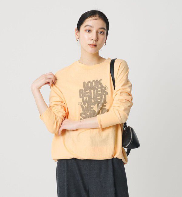 BEAUTY&YOUTH UNITED ARROWS「【別注】＜Americana＞プリント ロングスリーブTシャツ」|Tシャツ・カットソー|