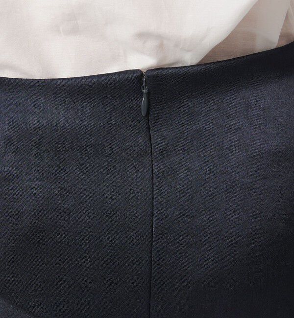 ATTISESSION「＜ATTISESSION＞サテン カットオフ ミディアム スカート」|スカート|