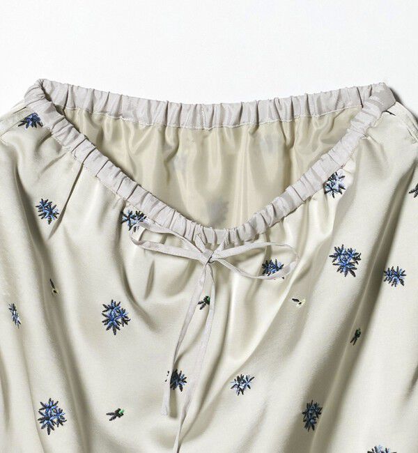 BEAUTY&YOUTH UNITED ARROWS「フラワー エンブロイダリー ドローストリング スカート ウォッシャブル」|スカート|