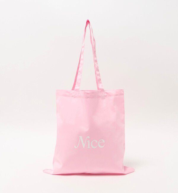 NICE WEATHER「＜NICE WEATHER＞SIGNATURE ロゴ トートバッグ 3」|その他|LT.PINK