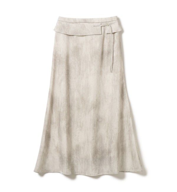 Ray BEAMS 「RBS / サテン プリント ベルベット スカート」|スカート|OFF_WHITE