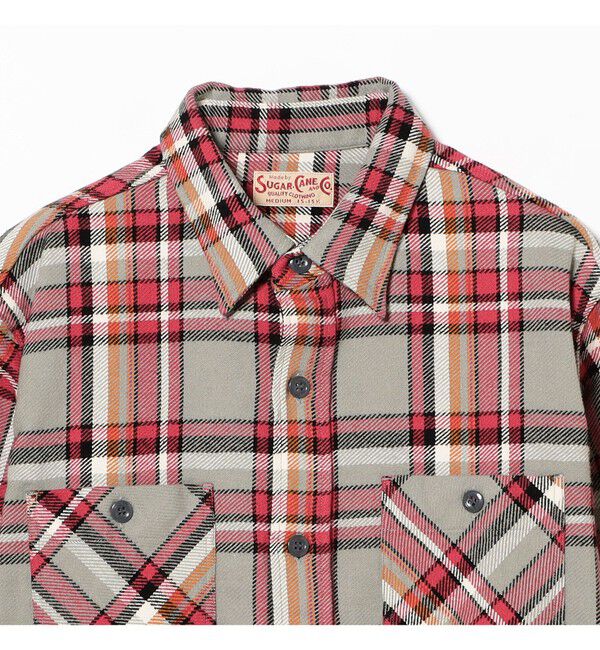 BEAMSBOY「SUGAR CANE / ツイル チェック ワーク シャツ」|シャツ・ブラウス|