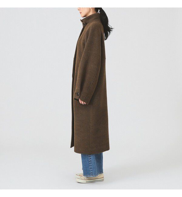 Ray BEAMS 「スタンドカラー シングル コート」|ダッフルコート|