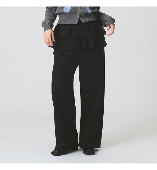 Ray BEAMS 「フリルベルト セット スウェットパンツ」|チノ|