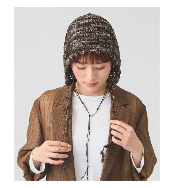 Ray BEAMS 「PonPon ボンネット帽」|その他|BROWN_MIX