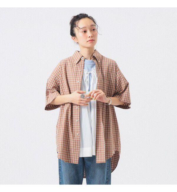 BEAMSBOY「ボーイ チェック ビッグ ボタンダウン シャツ」|シャツ・ブラウス|