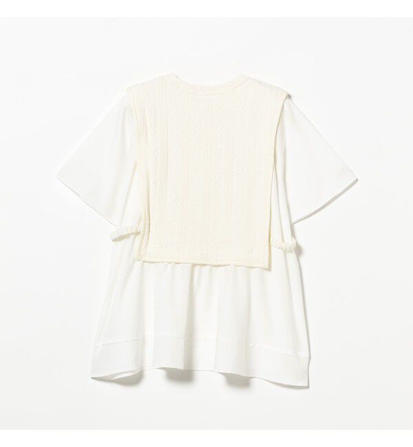 Ray BEAMS 「ケーブル ジャカード キリカエ プルオーバー」|Tシャツ・カットソー|