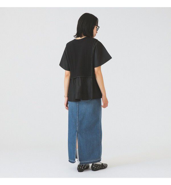 Ray BEAMS 「ケーブル ジャカード キリカエ プルオーバー」|Tシャツ・カットソー|