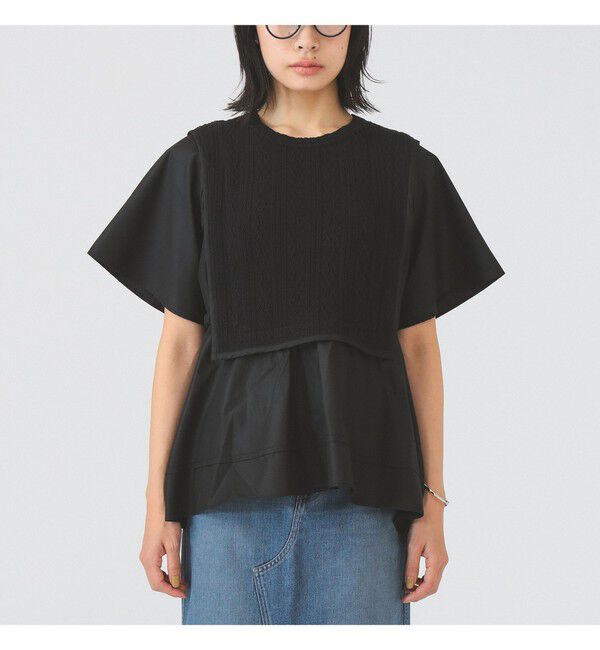 Ray BEAMS 「ケーブル ジャカード キリカエ プルオーバー」|Tシャツ・カットソー|