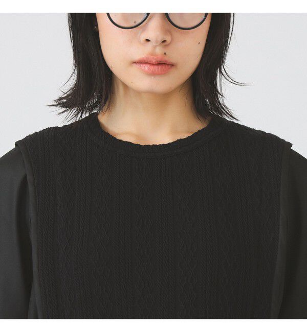 Ray BEAMS 「ケーブル ジャカード キリカエ プルオーバー」|Tシャツ・カットソー|