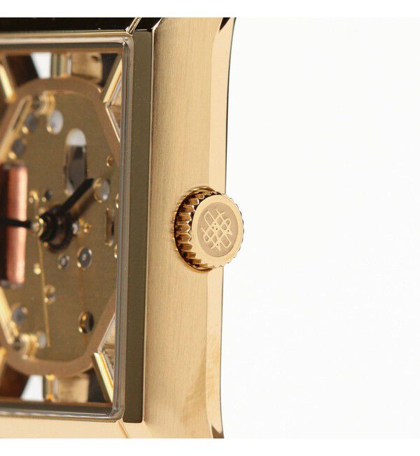 BEAMS「スケルトン スクエア ウォッチ」|腕時計|