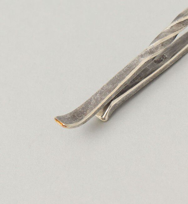 SHIPS「【SHIPS別注】STUDEBAKER: ビンテージ ツイスト タイバー(シルバー)」|ネクタイピン・カフスボタン|