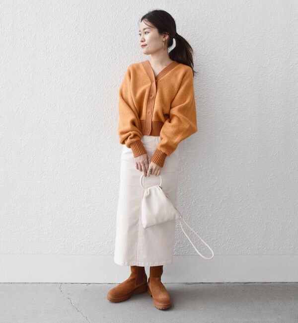 SHIPS for women「*〈手洗い可能〉ストレッチ コーデュロイ イージー ナロー スカート ◇」|タイト|