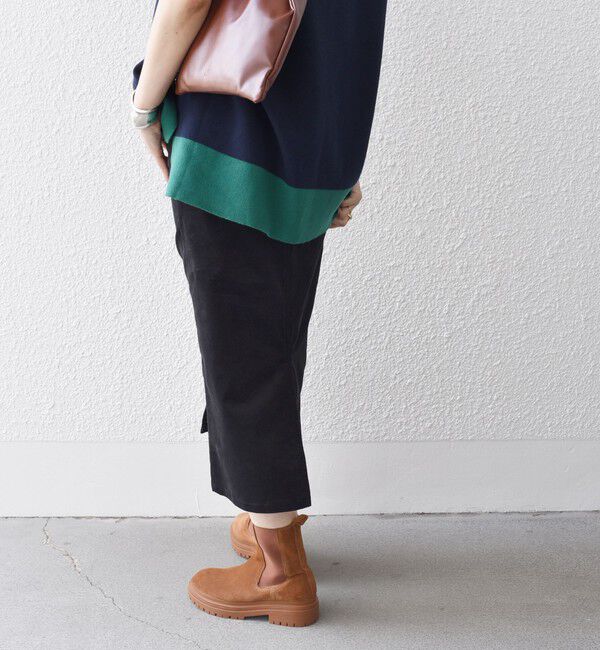 SHIPS for women「*〈手洗い可能〉ストレッチ コーデュロイ イージー ナロー スカート ◇」|タイト|