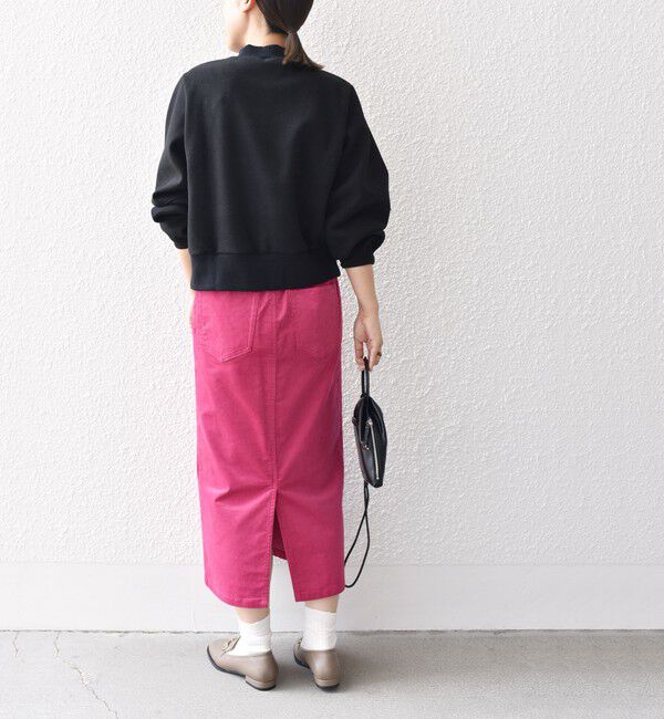 SHIPS for women「*〈手洗い可能〉ストレッチ コーデュロイ イージー ナロー スカート ◇」|タイト|