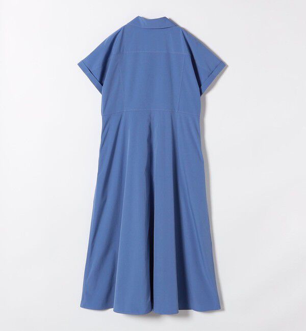 SHIPS any「SHIPS any:〈洗濯機可能〉フラットカラー Vネック フレア ワンピース」|ワンピース|