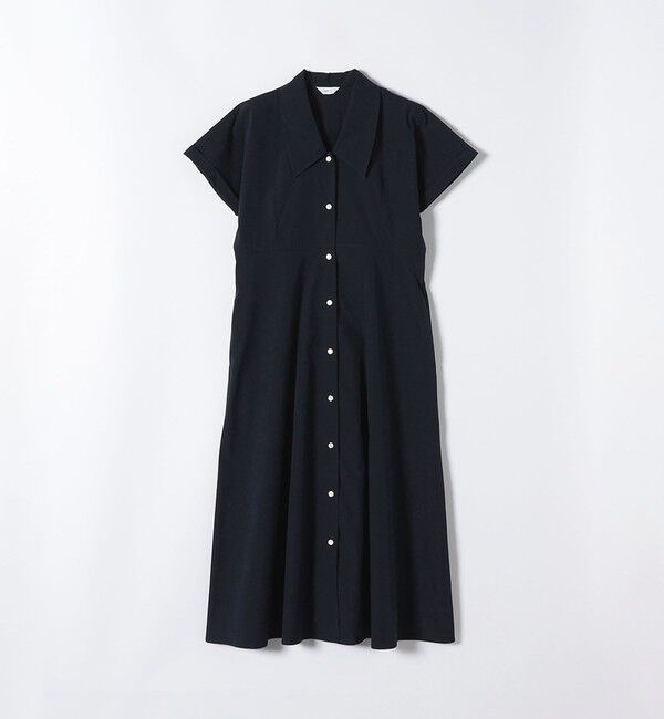 SHIPS any「SHIPS any:〈洗濯機可能〉フラットカラー Vネック フレア ワンピース」|ワンピース|