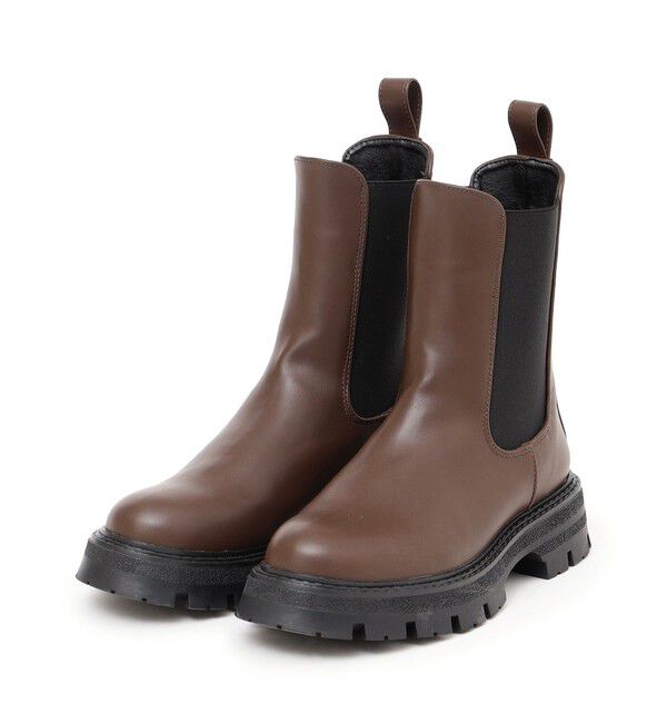 SHIPS any「【WEB限定】SHIPS any: トラックソール サイドゴア ブーツ 24FW」|ショートブーツ|