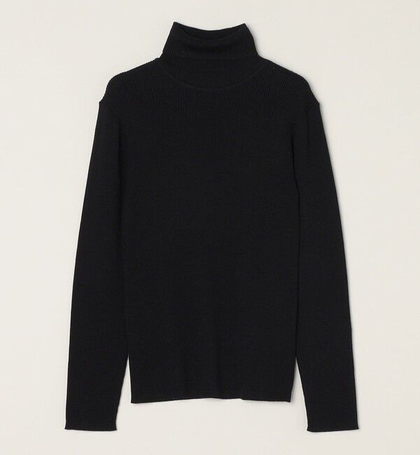 quaranciel「quaranciel:〈手洗い可能〉コットン タートルネック リブ ニット」|ニット・セーター|