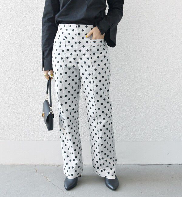 SHIPS any「SHIPS any: ドット ジャカード ストレート ポケット パンツ」|その他|