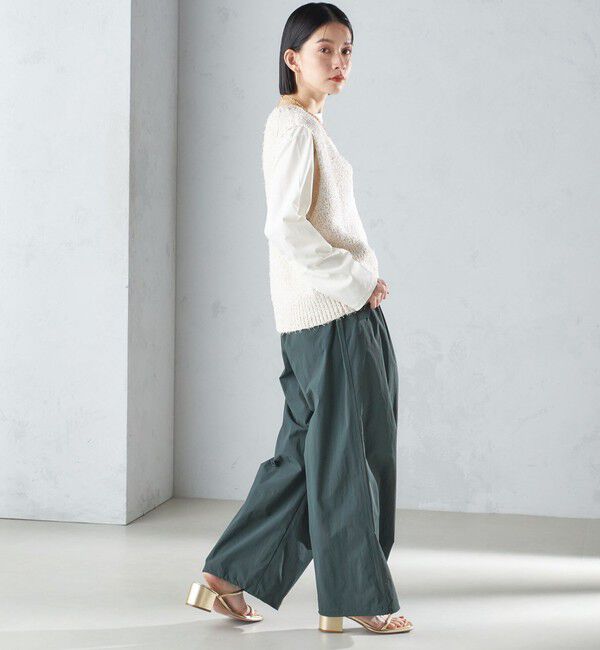 SHIPS for women「〈手洗い可能〉裾ドロスト ナイロン カーゴ パンツ ◇」|その他|