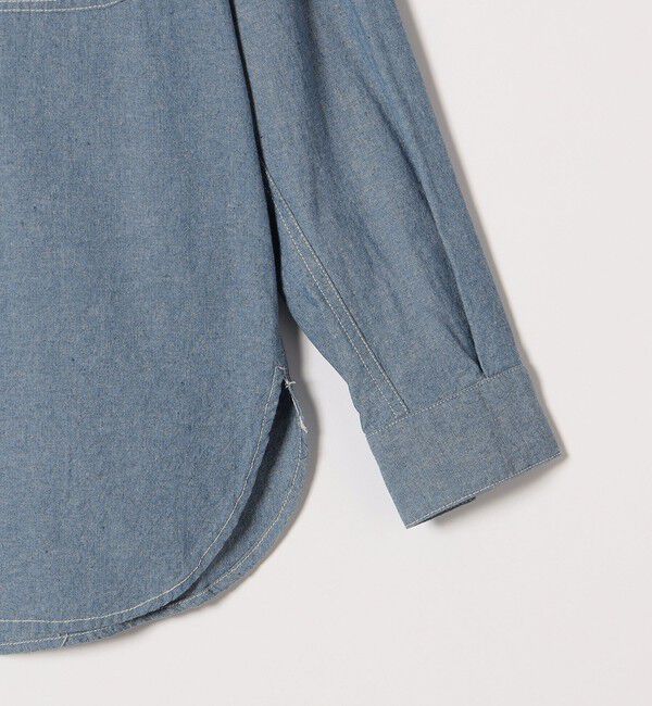 SHIPS any「【SHIPS any別注】PAYDAY:〈洗濯機可能〉メモリアル ステッチ シャンブレー シャツ」|シャツ・ブラウス|