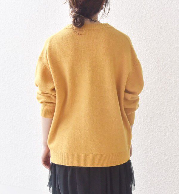 SHIPS any「SHIPS any:〈手洗い可能〉AQUA カシミヤ ミックス スキッパー カーディガン」|カーディガン|