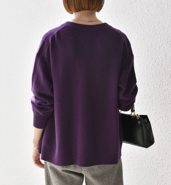 SHIPS any「SHIPS any:〈手洗い可能〉AQUA カシミヤ ミックス スキッパー カーディガン」|カーディガン|