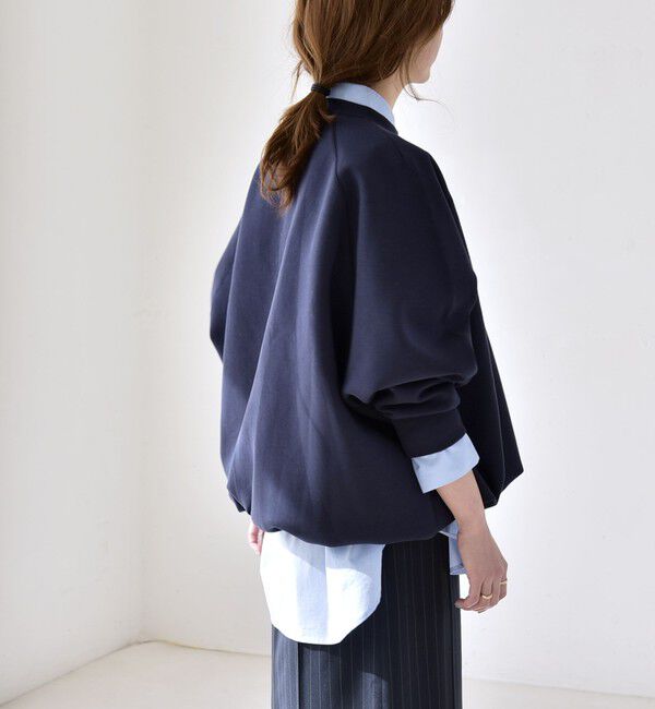 quaranciel「《一部追加予約》quaranciel:〈洗濯機可能〉ポンチ ドロスト ルーズ プルオーバー」|スウェット・ジャージ|