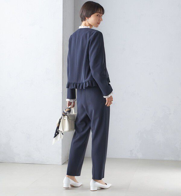 SHIPS for women「〈手洗い可能〉トリアセテート混 テーパード パンツ（セットアップ対応）」|その他|