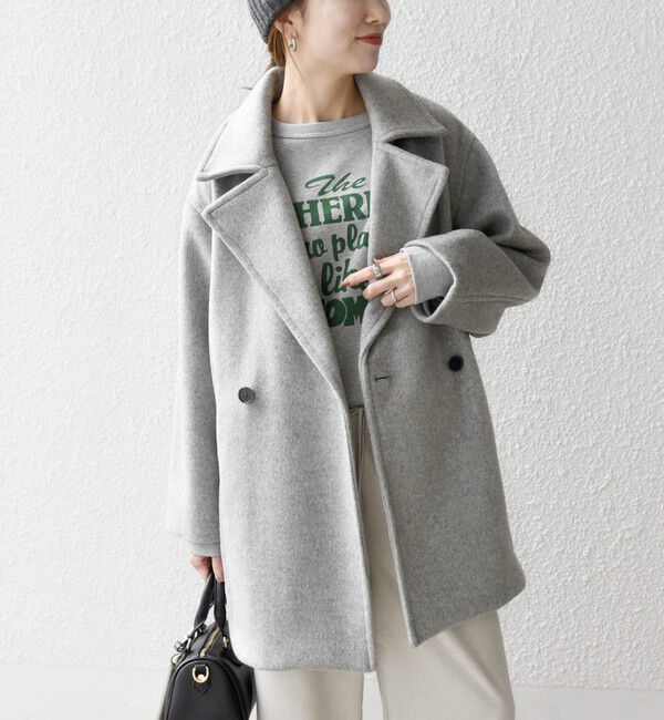 SHIPS any「SHIPS any: ウール コクーン テーラード ショート コート 25AW」|その他|