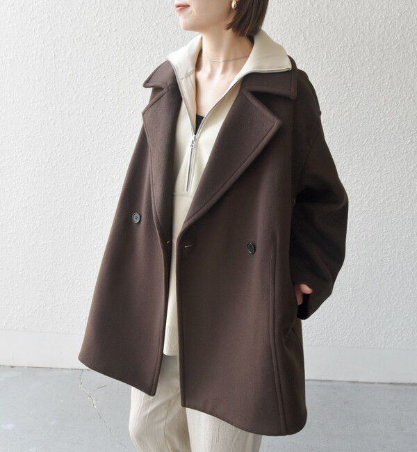 SHIPS any「SHIPS any: ウール コクーン テーラード ショート コート 25AW」|その他|