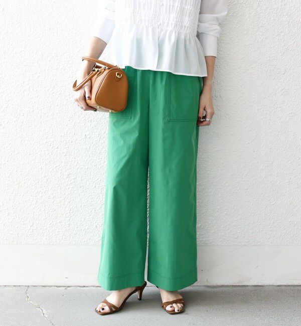 SHIPS any「SHIPS any:〈洗濯機可能〉タイプライター イージー ベイカー パンツ」|その他|グリーン