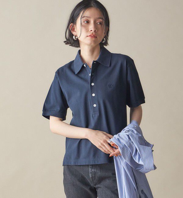 SHIPS for women「SHIPS NINE CASE:〈洗濯機可能〉ポロシャツ」|ポロシャツ|ネイビー