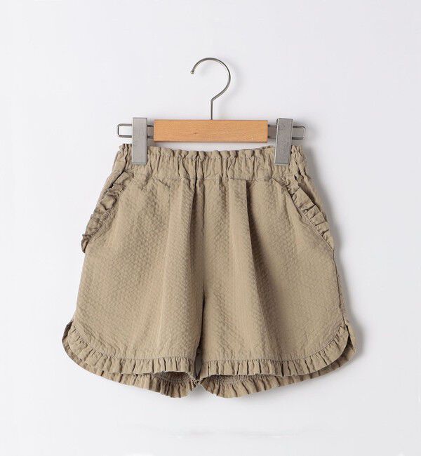 SHIPS KIDS「SHIPS KIDS:80～90cm /〈吸水速乾〉フリル ショート パンツ」|その他|ベージュ