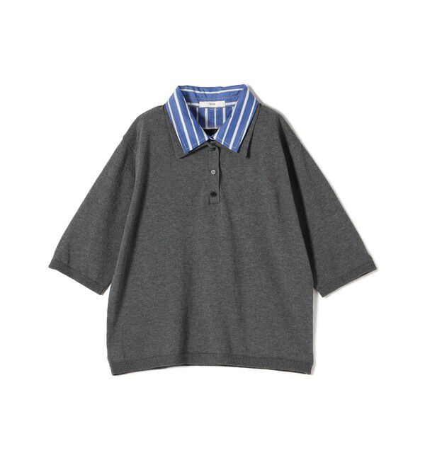 SHIPS for women「【WEB限定】〈手洗い可能〉ダブルカラー ショート スリーブ ポロ」|ポロシャツ|