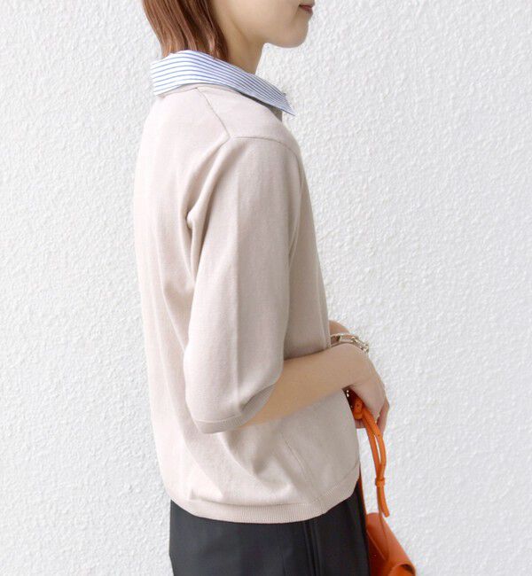 SHIPS for women「【WEB限定】〈手洗い可能〉ダブルカラー ショート スリーブ ポロ」|ポロシャツ|