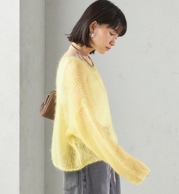 SHIPS for women「モヘヤ メッシュ プルオーバー」|ニット・セーター|