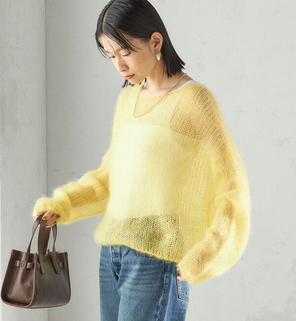 SHIPS for women「モヘヤ メッシュ プルオーバー」|ニット・セーター|