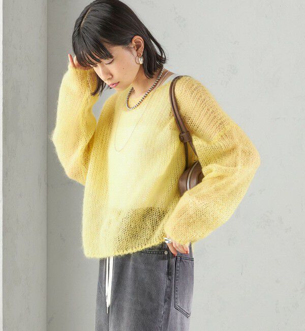SHIPS for women「モヘヤ メッシュ プルオーバー」|ニット・セーター|