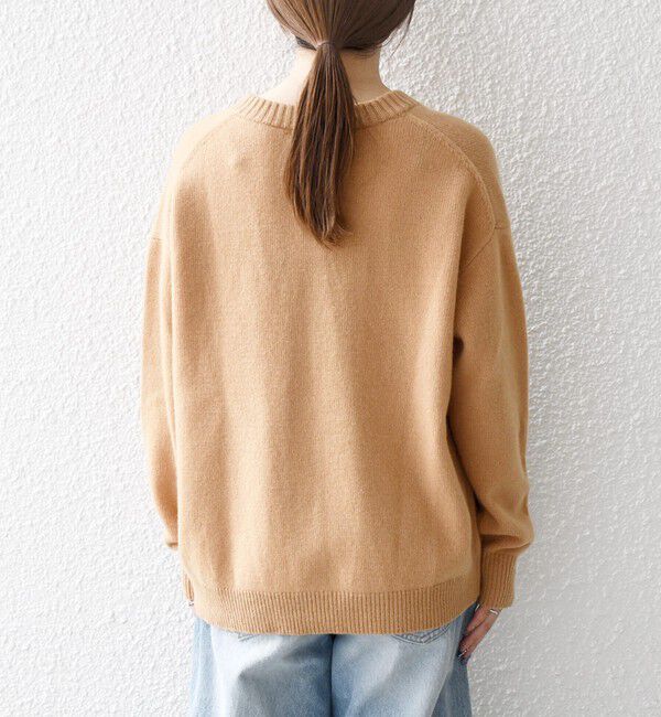 SHIPS any「SHIPS any:〈手洗い可能〉AQUA カシミヤ ミックス スキッパー カーディガン」|カーディガン|