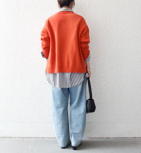 SHIPS any「SHIPS any:〈手洗い可能〉AQUA カシミヤ ミックス スキッパー カーディガン」|カーディガン|