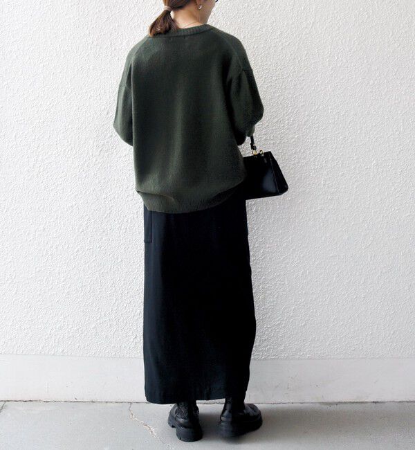 SHIPS any「SHIPS any:〈手洗い可能〉AQUA カシミヤ ミックス スキッパー カーディガン」|カーディガン|