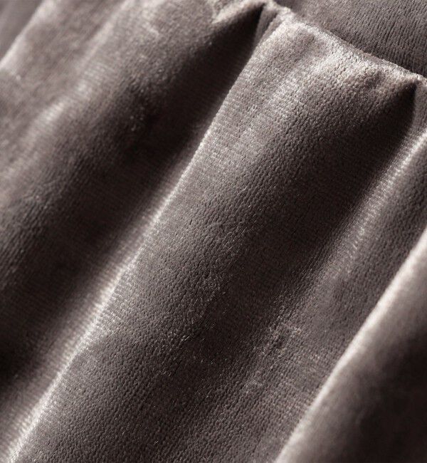 SHIPS for women「〈手洗い可能〉スノー クラッシュ ポリエステル ベロア ウエスト ゴム スカート」|スカート|