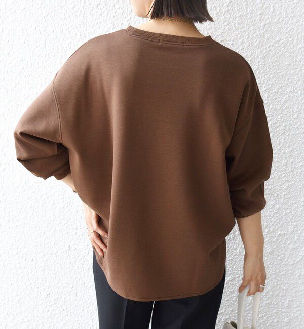 SHIPS for women「【WEB限定】〈手洗い可能〉ファンシー コード 刺繍 ダンボール カットソー」|スウェット・ジャージ|